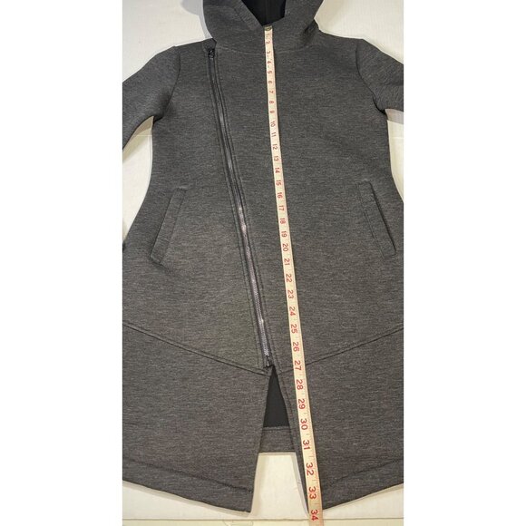 Betsey Johnson Performance Asymmetrical Hooded Longline Jacket Full Zip Sz XS - Picture 3 of 14